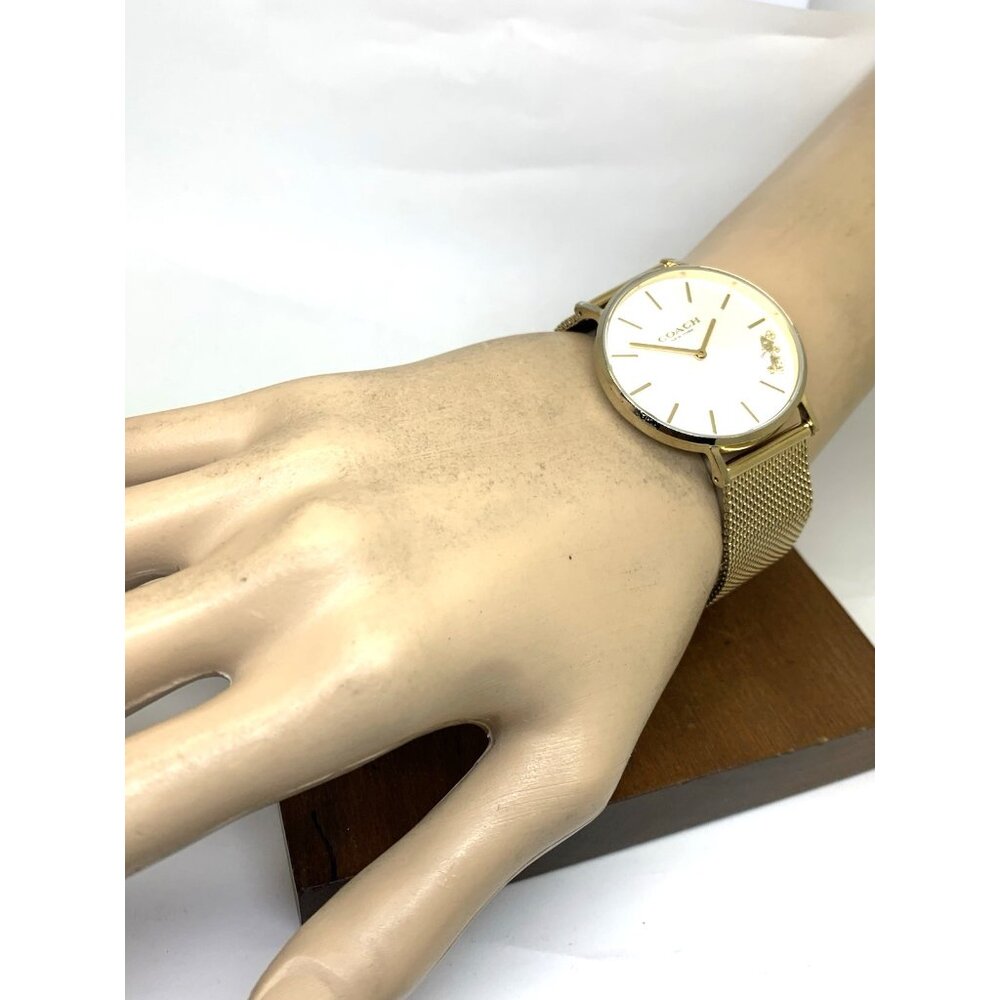 Coach Women's Watch 14503125 Quartz Grand Silver Dial 36mm Gold Stainless Steel - Picture 5 of 14